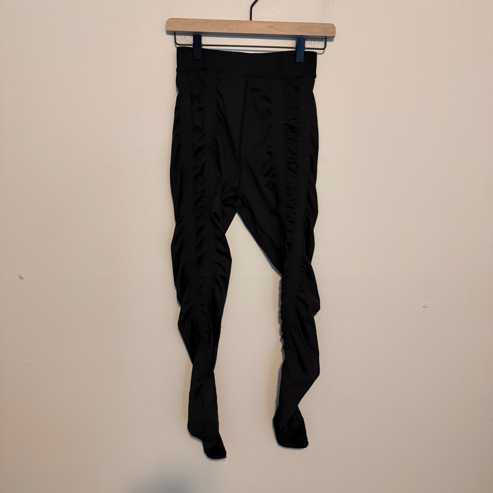 Skinnify Resistance Band Leggings Medium Black Stretch Workout Pants athletic